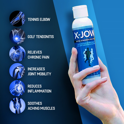 X-Jow: Natural Pain Relief Gel for Muscle and Joint Pain/ Sports Injuries. (4 oz)